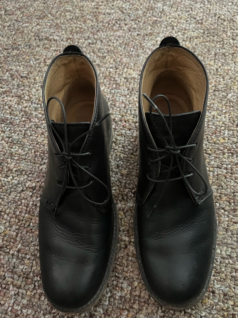 Frye Black Leather Chukka Boots for boys
